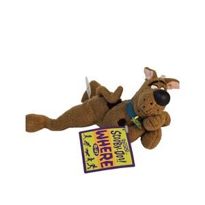 NWT 2001 Scooby Doo 9" Plush Applause Laying Down Crossed Arms Where Are You?